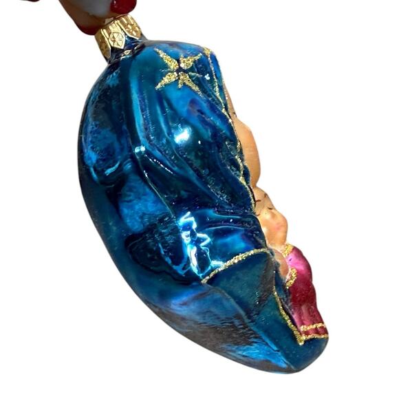 Komozja Family Polish Glass Ornament Holy Mother Mary Baby‎ Jesus Christmas 5" - Picture 4 of 10